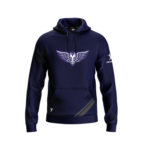 [FOLHSMNV-YXS-LOGO1] Decker Summit Hoodie (Youth XS, Navy, Logo 1)