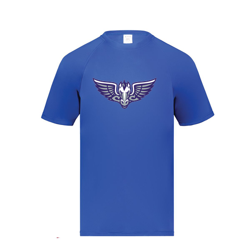 [2790.060.S-LOGO1] Men's Smooth Sport T-Shirt (Adult S, Royal)