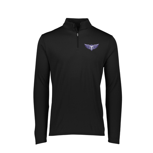 [FTLQFLBK-FAXS-LOGO1] Decker Women's Flex-Lite 1/4 Zip Shirt (Female Adult XS, Black)