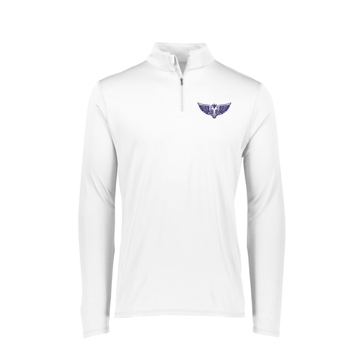 [FTLQFLWH-FAXS-LOGO1] Decker Women's Flex-Lite 1/4 Zip Shirt (Female Adult XS, White)