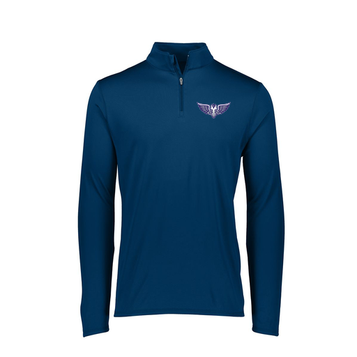 [FTLQFLNV-FAXS-LOGO1] Decker Women's Flex-Lite 1/4 Zip Shirt (Female Adult XS, Navy)