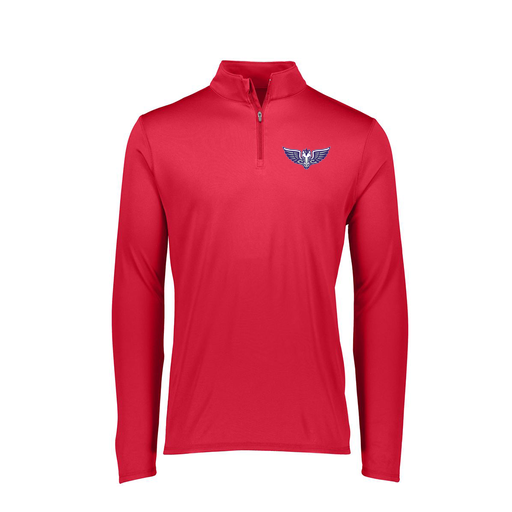 [FTLQFLRD-FAXS-LOGO1] Decker Women's Flex-Lite 1/4 Zip Shirt (Female Adult XS, Red)
