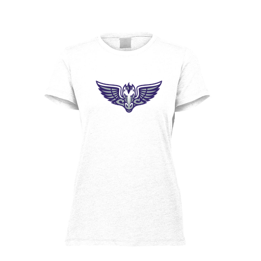 [FTSCUBWH-FAXS-LOGO1] Decker Women's Tri-Blend T-Shirt - Short Sleeve (Female Adult XS, White, Logo 1)
