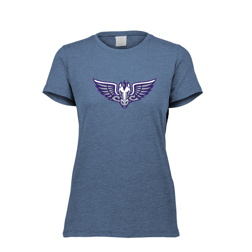 [FTSCUBNV-FAXS-LOGO1] Decker Women's Tri-Blend T-Shirt - Short Sleeve (Female Adult XS, Navy, Logo 1)