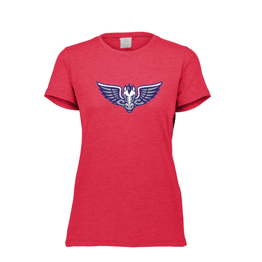 [FTSCUBRD-FAXS-LOGO1] Decker Women's Tri-Blend T-Shirt - Short Sleeve (Female Adult XS, Red, Logo 1)