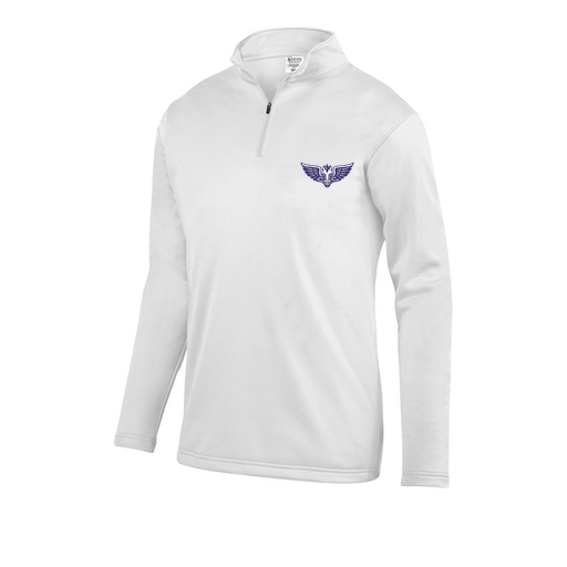 [5508.005.S-LOGO1] Decker Youth FlexFleece 1/4 Zip (Youth S, White)