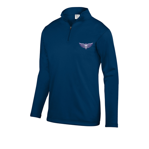 [5508.065.S-LOGO1] Decker Youth FlexFleece 1/4 Zip (Youth S, Navy)