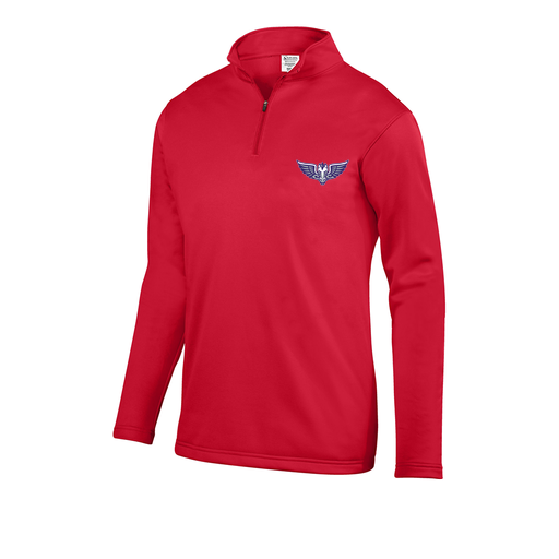 [5508.040.S-LOGO1] Decker Youth FlexFleece 1/4 Zip (Youth S, Red)