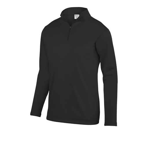 [DFW-FFQZ-BLK-AS-LOGO4] Decker Men's FlexFleece 1/4 Zip (Adult S, Black, Logo 4)